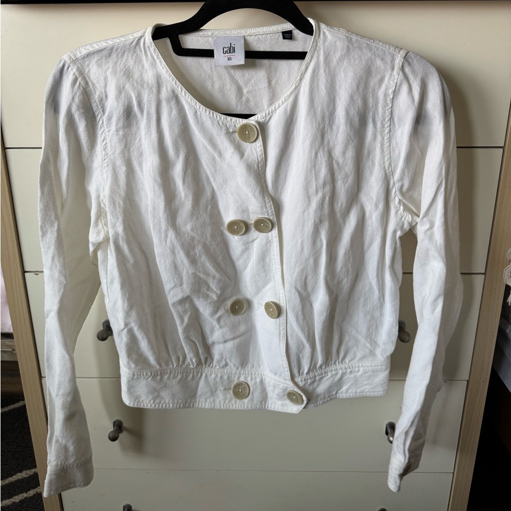 Lightweight linen blend Cabi jacket